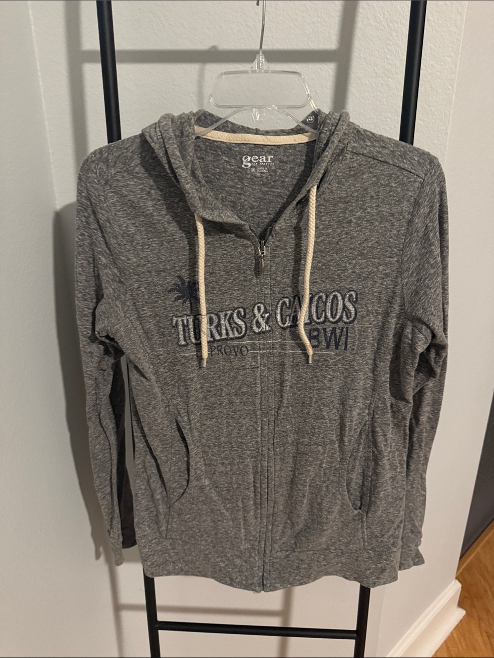 Gear For Sports Gray Turks & Caicos Zip Hoodie